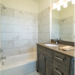 Rasmussen Custom Cabinetry LLC Willard UT Finishes coastal gray bathroom